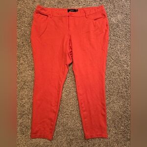 Torrid Tangerine Ankle Pants, size 20R